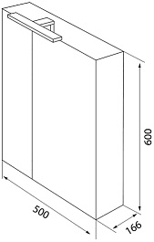 Iddis Мебель для ванной Mirro 60 подвесная белая/ясень шимо – фотография-14